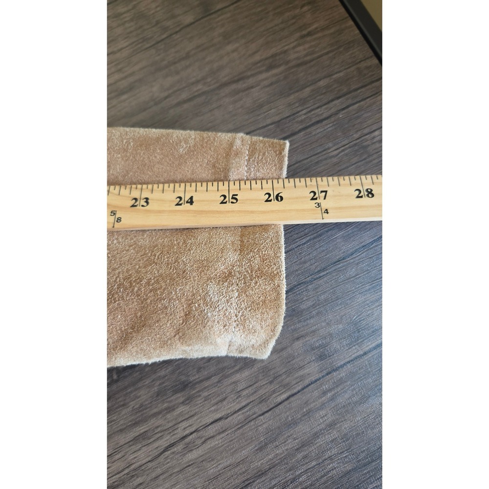 Wilsons Leather M. Julian Mens XL Tan Brown Suede Leather Button Car Coat Jacket - Picture 7 of 8